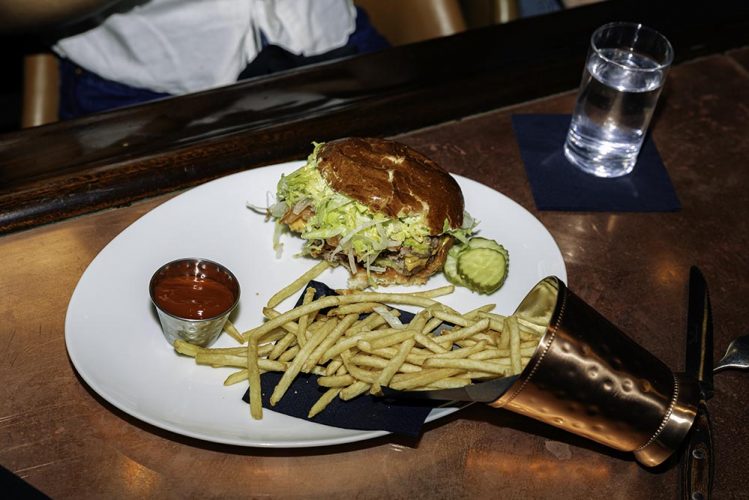 spilled fries on plate